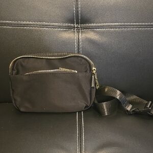 Black Crossbody Bag with Adjustable Strap